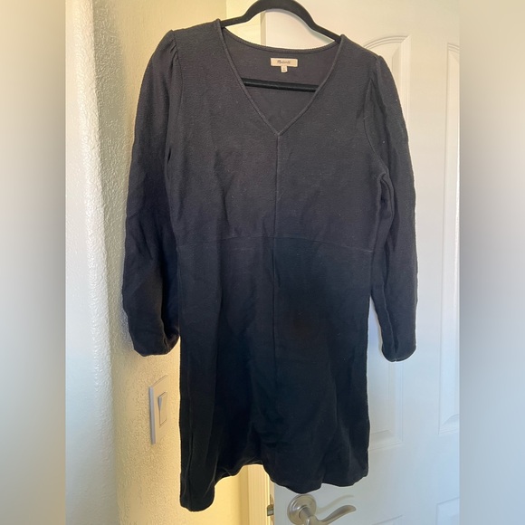 Madewell | Black puff sleeve Knit dress - Picture 3 of 4